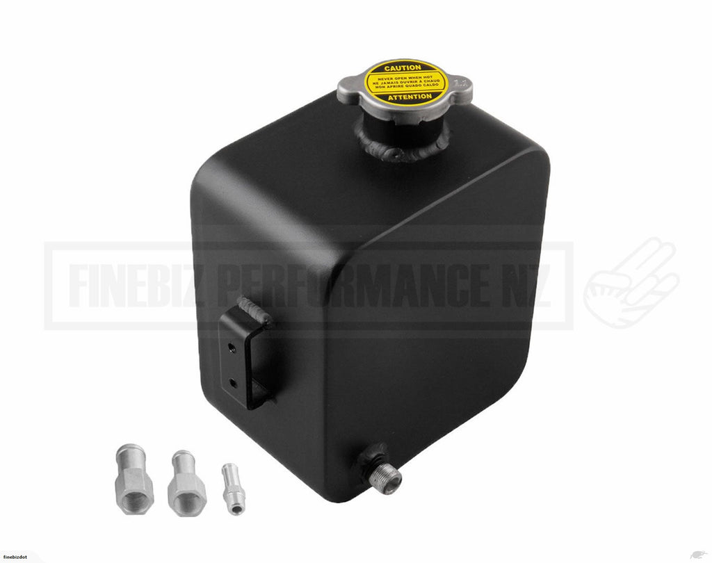 Square Radiator Overflow Tank 2.5L RADIATOR OVERFLOW TANK SQUARE - BLACK – Finebiz Performance
