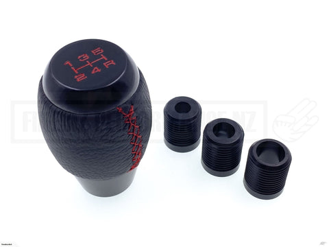 WEIGHTED GEAR KNOB - UNIVERSAL BLACK LEATHER