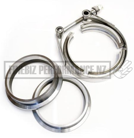 2.75 70Mm Stainless Steel V-Band Clamp Set - Car Parts
