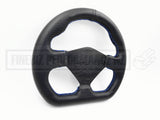 STEERING WHEEL - UNDRILLED 250MM PVC FLAT BOTTOMED