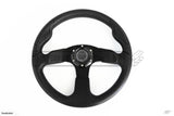 350Mm Vinyl Flat Style Steering Wheel - Car Parts