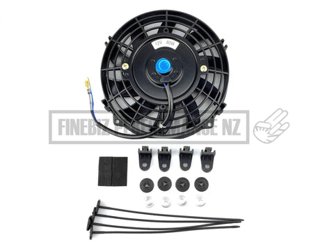 7 Curved Blade Reversible Radiator Fan - Car Parts