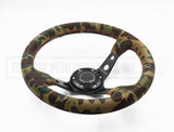 Suede Steering Wheel - 320MM Deep Dish Camouflage Pattern