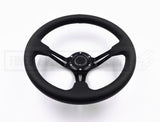 Steering Wheel Vinyl Deep Dish Slot 320MM - Black Stitching