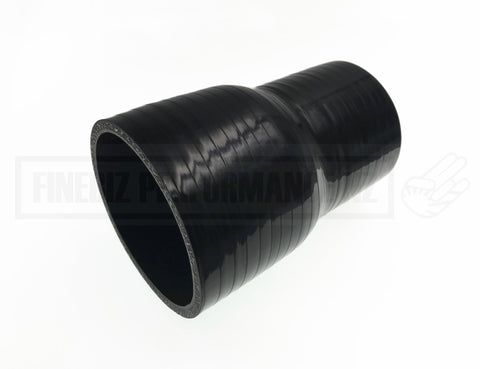 3" to 3.5" (76mm - 89mm) Black Straight Silicone Hose Reducer
