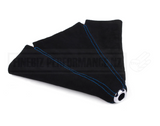 Universal Suede Gear Lever Boot Cover - Blue Stitching