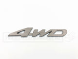 Metal "4WD" Emblem Badge
