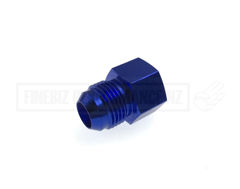 10AN Female to 8AN Male Reducer Fitting - Blue