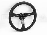 Leather Steering Wheel - 350MM Mid Dish with Black Stitching