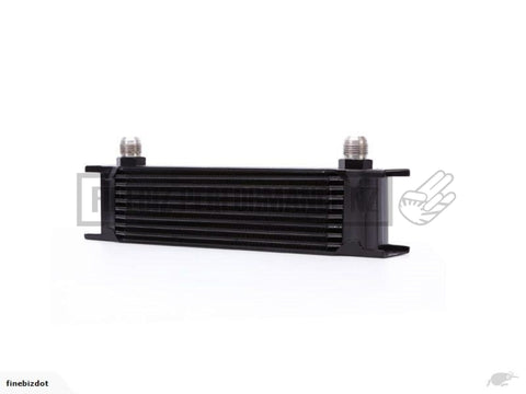 Black 10 Row Slim Oil Cooler - 10An Male Fittings - Car Parts