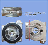 Thermostat Oil Sandwich Plate Adaptor - 10AN