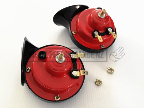 Twin Shell Hi-Low Electric Horn Kit - Car Parts