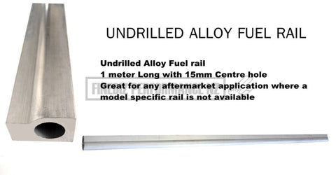 Undrilled Alloy Fuel Rail Extrusion - 1000Mm - Car Parts