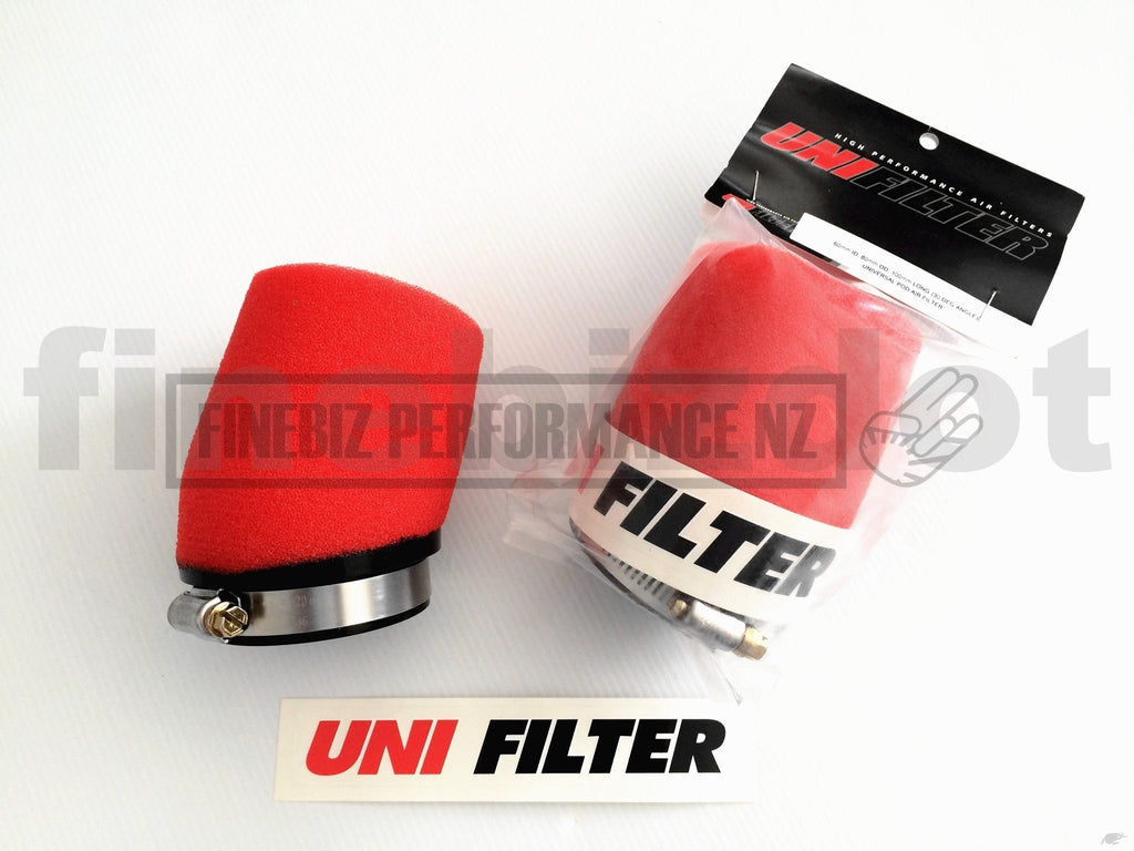 Uni Angled Pod Filter - 60mm I.D. x 100mm Length – Finebiz Performance