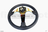 Vinyl Deep Dish 350Mm Neochrome Steering Wheel - Car Parts
