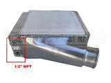 ALLOY WATER TO AIR INTERCOOLER 220x200x110mm (2.5" Inlet/Outlet)